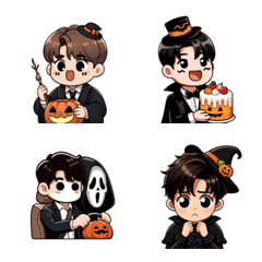 Cute man in Halloween costume v.3