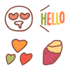 cute pop emoji autumn and winter