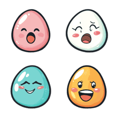 Cute Pop Egg Emojis