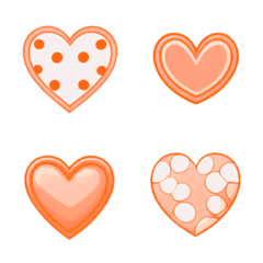 cute love heart(Orange)