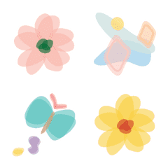 Flower, butterfly, and pastel (animated)