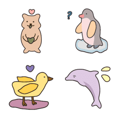 Penguin quokka duck dolphin! (animated)