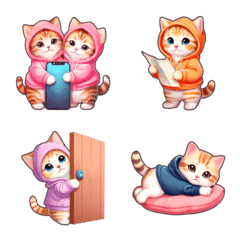 Chubby Kitten Emoji Hoodie/Meet-up