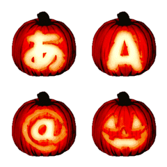 Move light Jack-o'-lantern characters