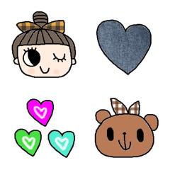 (Various emoji 802adult cute simple)