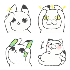 Cat and Rabbit Moving Emoji