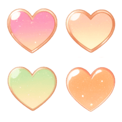 Jelly Heart Shimmering Emoji