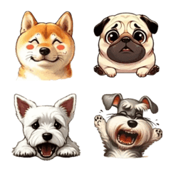 Various types of dogs Emoji