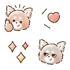 Dog :) Fluffy Emoji