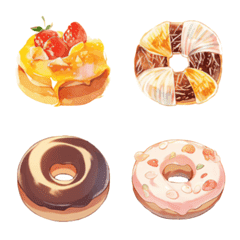 donut colourful emoji