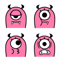 pink monster emoji!