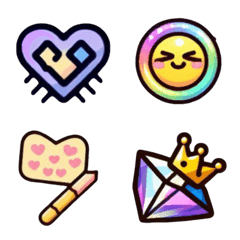 assorted colorful hearts02