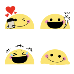 Cute word Smile simple move emoji2