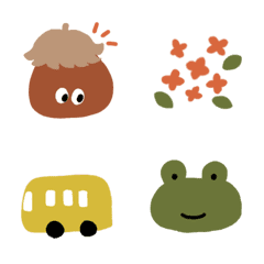 Emoji of acorn