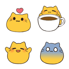 Yellow cat emojis