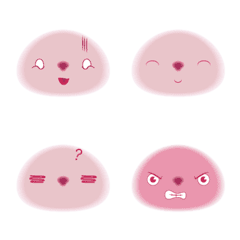 ピンクのパンの絵文字