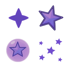 Night sky stars collection(Dark Purple)