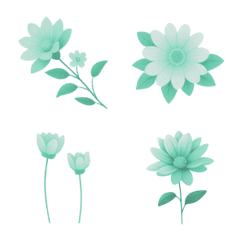 Forest flower collection(light mint)