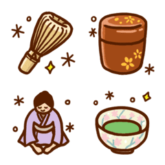 茶道の絵文字★茶道具・お茶【40種類】