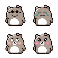 Cute best friend gray bear Bear with you