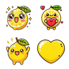 Citrus Friends:Lemon-chan Emoji basic