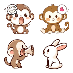 Baby Monkey Life Ver2 (Emoji)