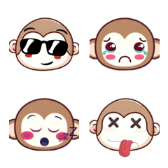 Baby Monkey Adventures (Emoji) Ver6