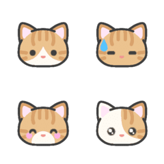 Red Tabby Cat*emoji*short-haired