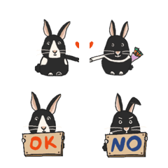 Rabbits NiuNiu & Zero's emoji