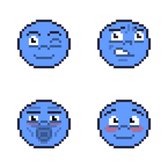 Blue person emoji