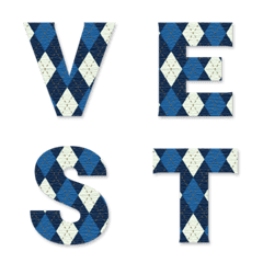 Argyle Check Alphabet