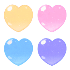 Lovely Silver Heart Emoji