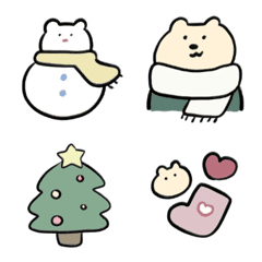 kuma no muu winter sticker