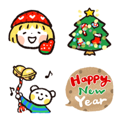 Move [Haruchan & Fukun] Winter Emoji