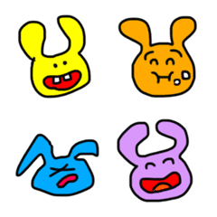 Funny Lazy Colorful Rabbits 2