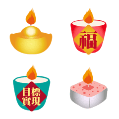 Good luck wishing candle!(dynamic)