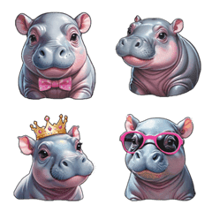 Moo Dung : Pygmy Hippo [Emoji]