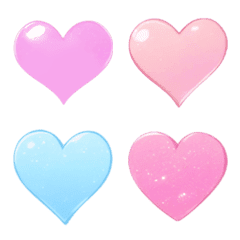 Starry sky Pastel heart Emoji