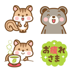 Chipmunk Shima-san Animation Emoji