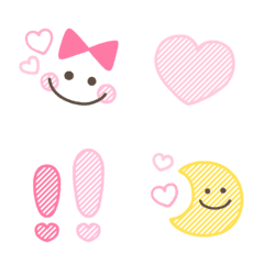 cute pink mix emoji