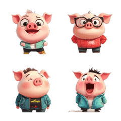 Cute Pig Emojis