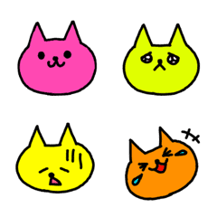 The colorful cats by haru-ke