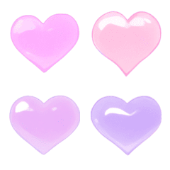 Pastel Gummy Heart Emoji