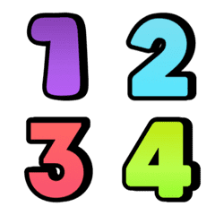 Numbers emoji : bigbig colorfully vol.2