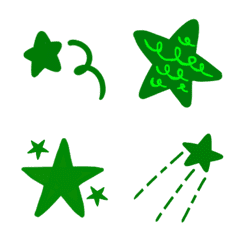 About dreams come true.Star(dark green)