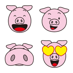 Animated "little pig" emoji