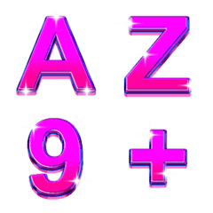 Alphabet pink wink animation emoji