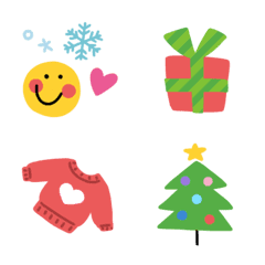 Cute and simple winter emoji