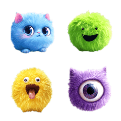 Mysterious Hairball Emoji