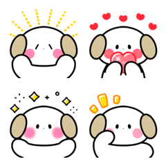 Very cute animation dog emoji for you :)